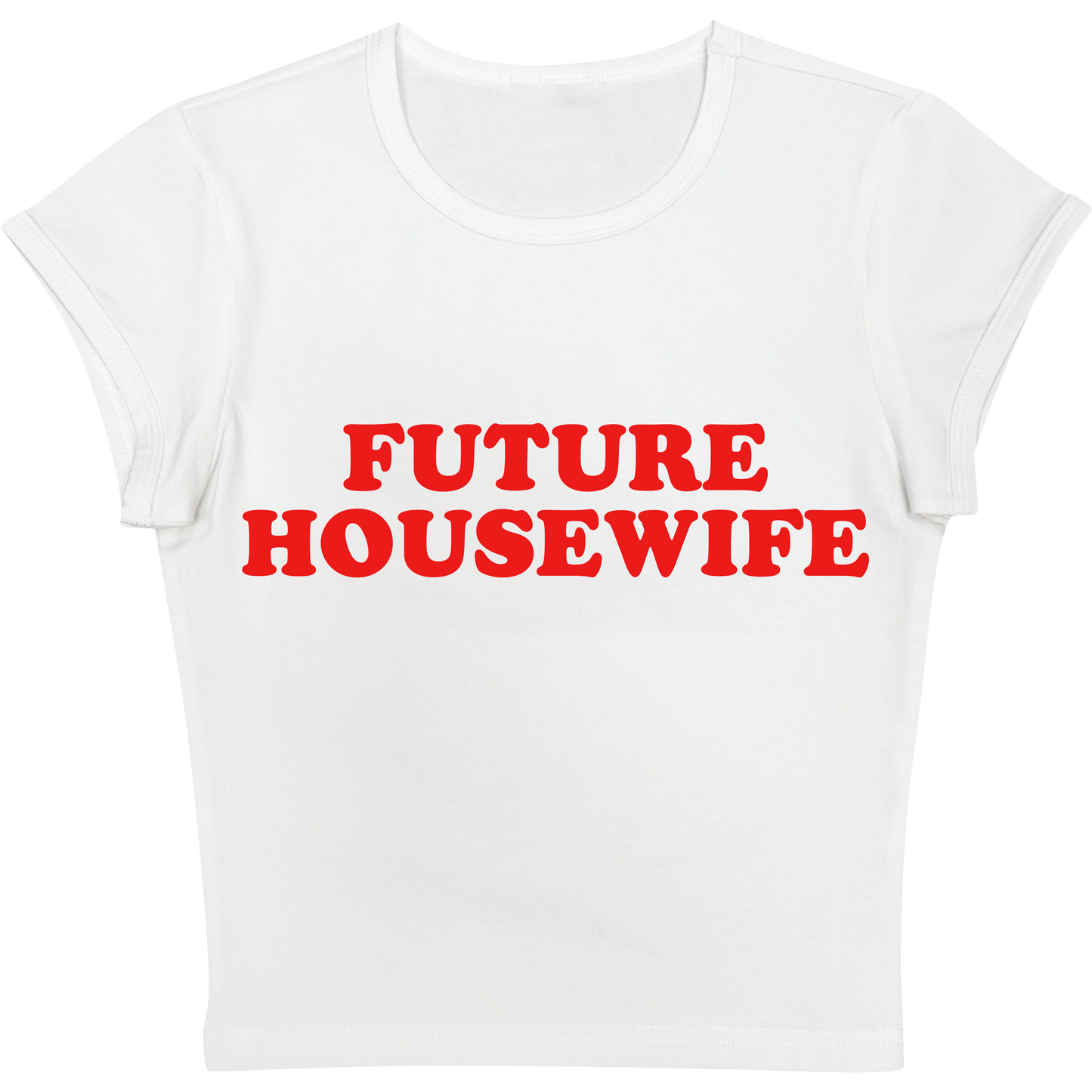 Future Housewife White Baby tee