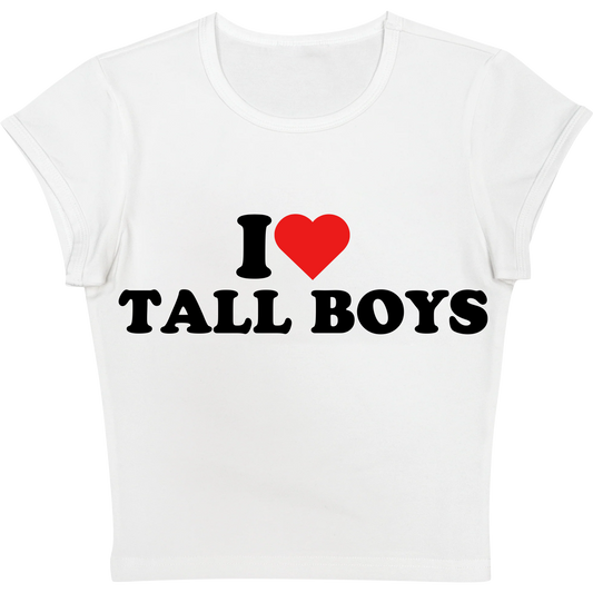 I Love Tall Boys Baby tee