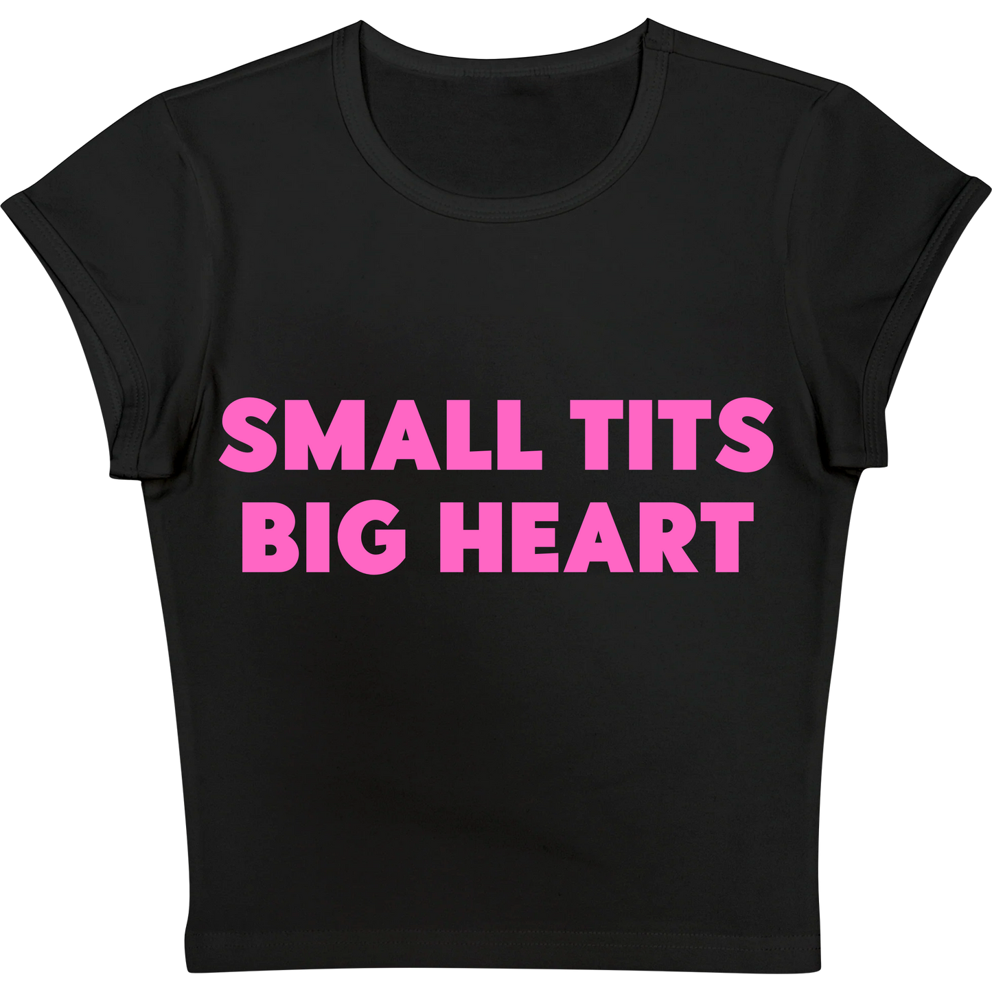 Small Tits Big Heart Baby tee