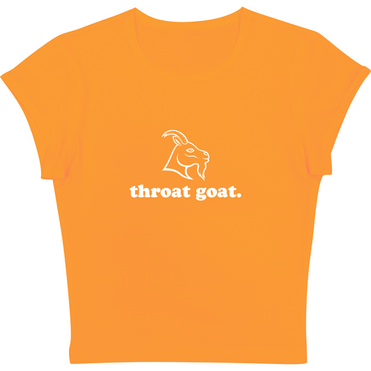 Throat Goat Orange Baby tee